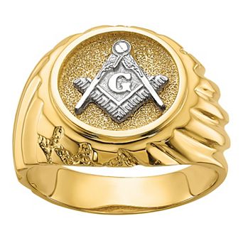 Masonic Collection Men's 10k Gold Two-tone Ring