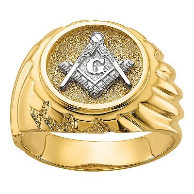 Masonic Collection Men's 10k Gold Two-tone Ring