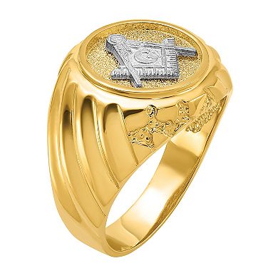 Masonic Collection Men's 10k Gold Two-tone Ring