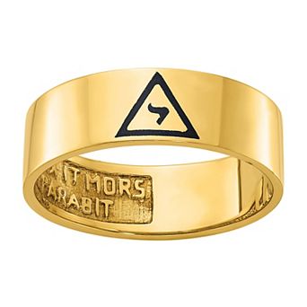 Masonic Collection Men's 10k Gold Enameled 14th Degree Grand Elect Masonic Ring