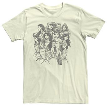 Disney Princess Juniors' Group Sketch Boyfriend Tee
