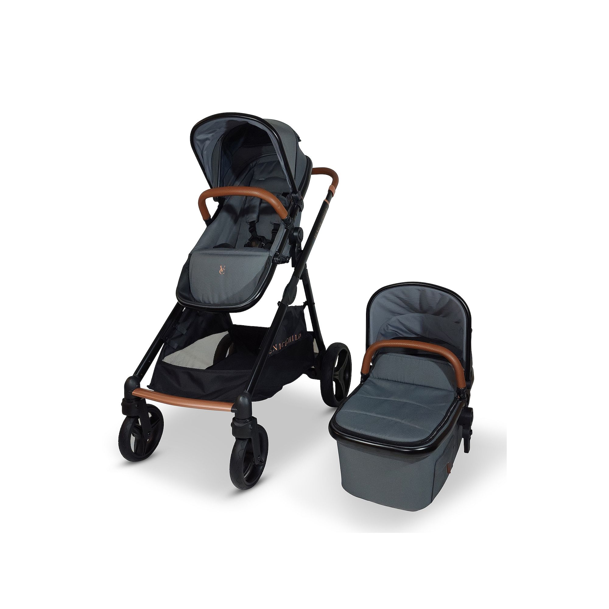 Venice Child Ventura Sit-And-Stand Stroller & Bassinet, Shadow Gray