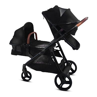 Venice Child Ventura Single to Double Sit-And-Stand Stroller & 2nd Toddler Seat