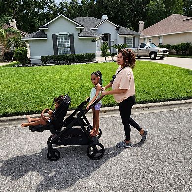 Venice Child Ventura Single to Double Sit-And-Stand Stroller & 2nd Toddler Seat