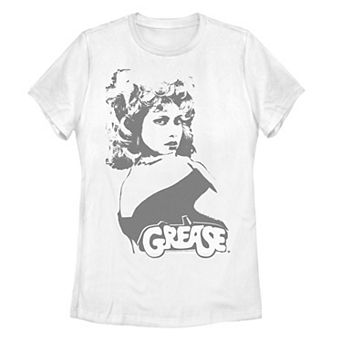 Juniors' Grease Sandy Distressed Portrait Graphic Tee