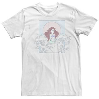 Juniors' Disney The Little Mermaid Ariel Transparent Splash Boyfriend Graphic Tee