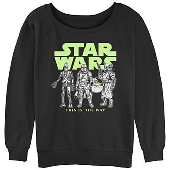 Juniors' Star Wars Logo Lineup Slouchy Terry