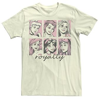 Juniors' Disney Princess Royalty Panels Boyfriend Graphic Tee
