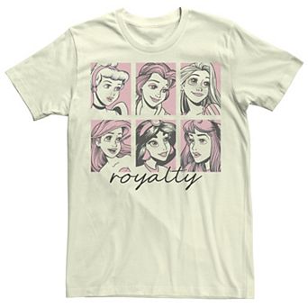 Juniors' Disney Princess Royalty Panels Boyfriend Graphic Tee