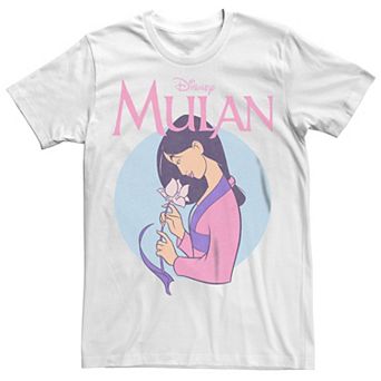 Juniors' Disney Mulan Vintage Style Profile Logo Boyfriend Graphic Tee