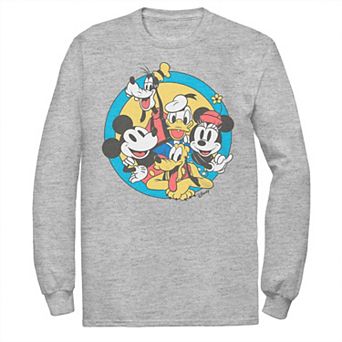 Big & Tall Disney Mickey & Friends Retro Group Shot Graphic Tee
