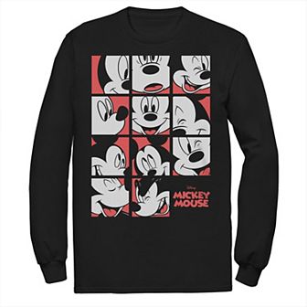 Big & Tall Disney Mickey Mouse Expression Boxes Graphic Tee