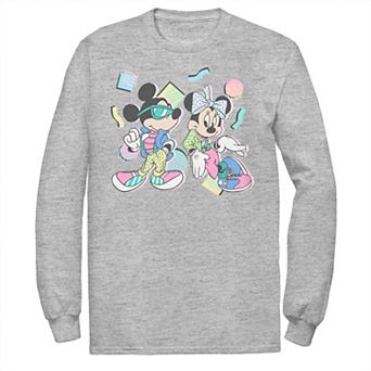 Big & Tall Disney Mickey And Minnie Mouse '80s Style Graphic Tee