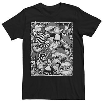 Big & Tall Disney Alice In Wonderland Movie Poster Graphic Tee