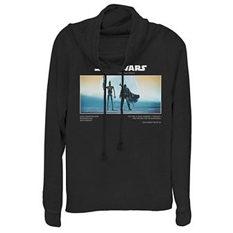 Juniors' Star Wars It Takes Two Cowlneck Graphic Lightweight Long Sleeve