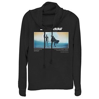 Juniors' Star Wars It Takes Two Cowlneck Graphic Lightweight Long Sleeve