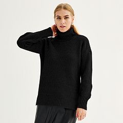 Petite Turtleneck Tunic Sweater