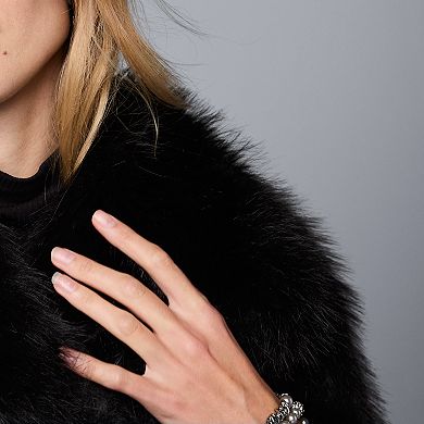 Women's Simply Vera Vera Wang Short Faux-Fur Coat