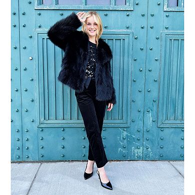 Women's Simply Vera Vera Wang Short Faux-Fur Coat