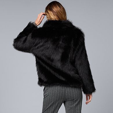 Women's Simply Vera Vera Wang Short Faux-Fur Coat
