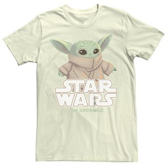 Juniors' Star Wars The Mandalorian Grogu I Am Adorable Boyfriend Tee