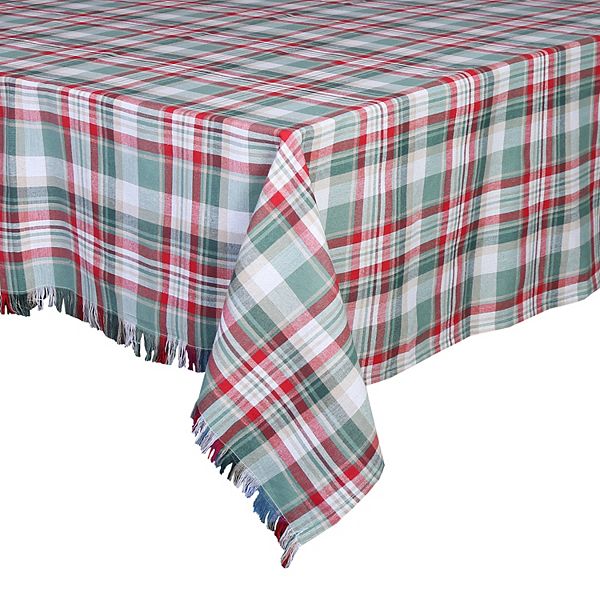 St. Nicholas Square® Evergreen Lane Plaid Tablecloth