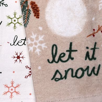 St. Nicholas Square® 2-Pack Cozy Snowman Kitchen Towels