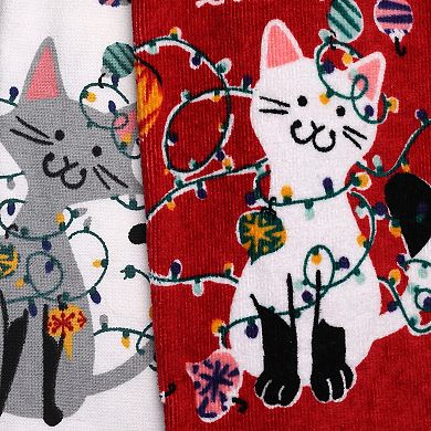 St. Nicholas Square® 2-Pack Cat Kitchen Towels