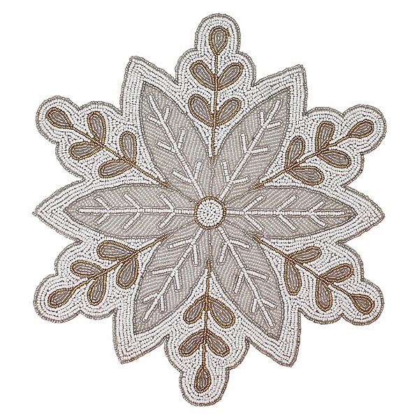 St. Nicholas Square® Beaded Snowflake Placemat