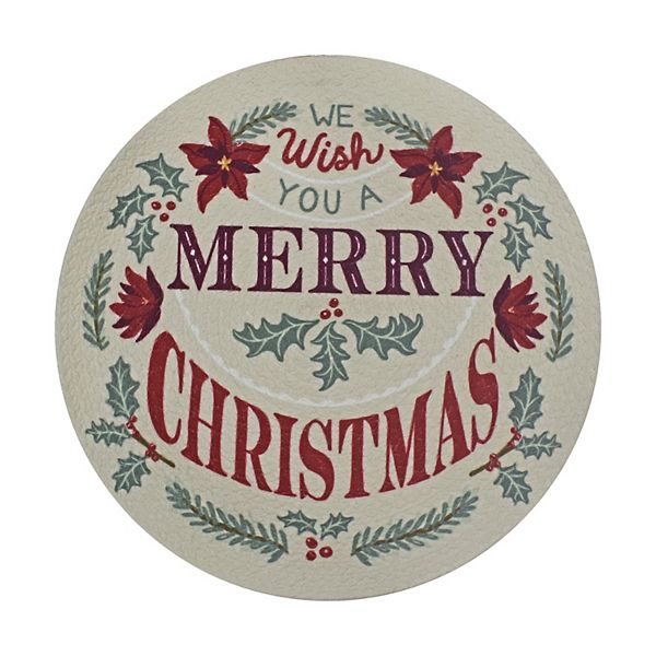St. Nicholas Square® Merry Christmas Braided Placemat