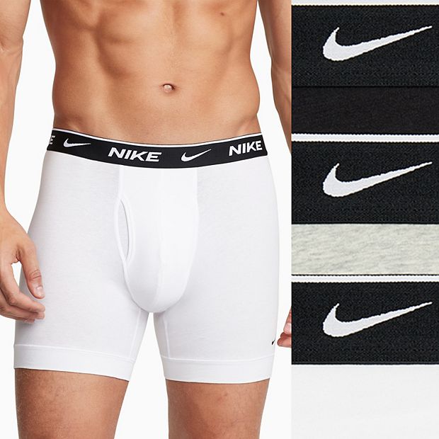 Nike 3 Pack Everyday Cotton Stretch boxer briefs with fly in