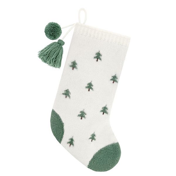 St. Nicholas Square® Knit Intarsia Tree Stocking