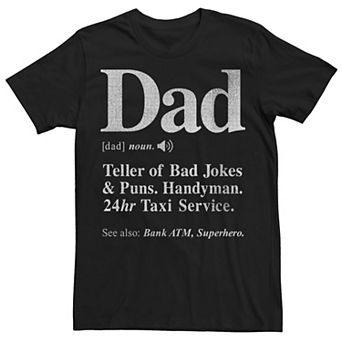Big & Tall Dad Funny Dictionary Meaning Tee
