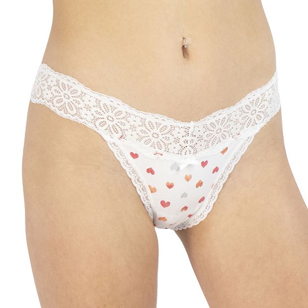 Juniors' SO® Lace String Bikini Panty SO75-001