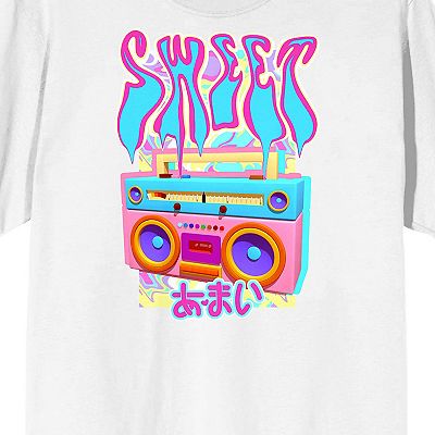 Juniors' Chrome Baddie Y2K Sweet Short Sleeve Graphic Tee
