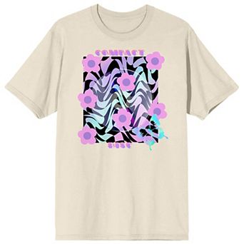 Juniors' Chrome Baddie Y2K Groovy Short Sleeve Graphic Tee