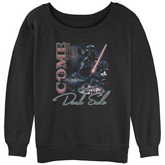 Juniors' Star Wars Come To The Dark Side Slouchy Graphic Sweatshirt