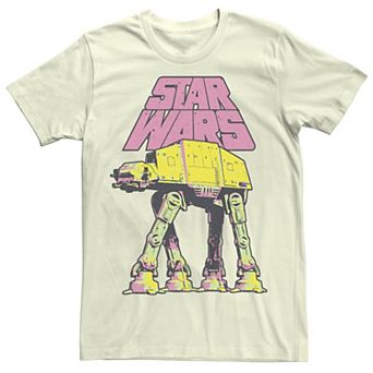 Juniors' Star Wars Empire Strikes Back AT-AT Walker Neon Boyfriend Graphic Tee