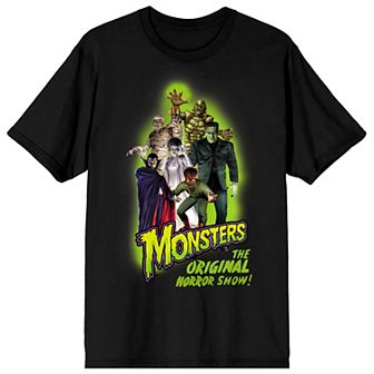 Juniors' Universal Monsters Group Short Sleeve Graphic Tee