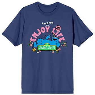 Juniors' Sesame Street Enjoy Life Short Sleeve Graphic Tee