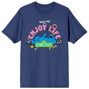 Juniors' Sesame Street Enjoy Life Short Sleeve Graphic Tee