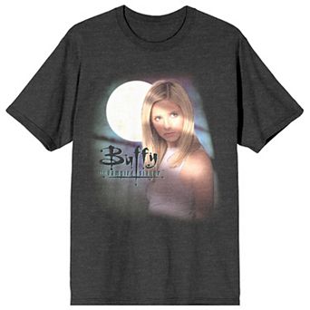 Juniors' Buffy The Vampire Slayer Moon Short Sleeve Graphic Tee
