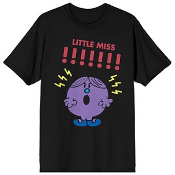 Juniors' Mr. Man And Little Miss Exclamation Short Sleeve Graphic Tee