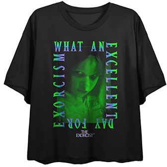 Juniors' The Exorcist What An Excellent Day Graphic Tee