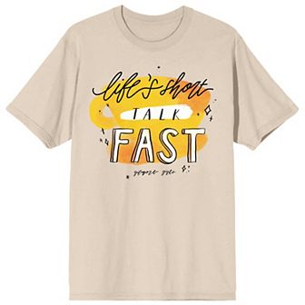 Juniors' Gilmore Girls "Life's Short Talk Fast" Graphic Tee