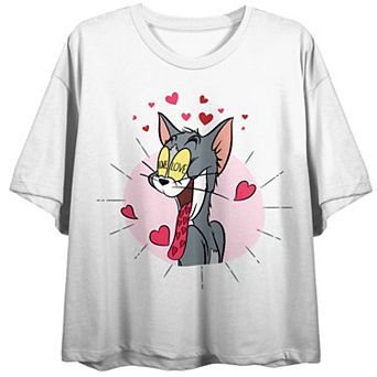 Juniors' Tom & Jerry Valentine's Day Lovestruck Graphic Tee