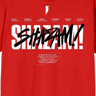 Juniors' DC Comics Shazam Fury Of The Gods Graffiti Graphic Tee