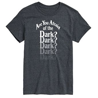 Big & Tall Are You Afraid of the Dark Fade Out Graphic Tee