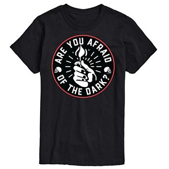 Big & Tall Are You Afraid of the Dark Handheld Match Graphic Tee