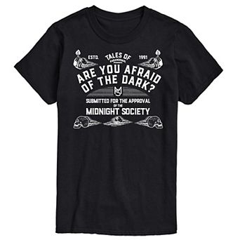 Big & Tall Are You Afraid of the Dark "Midnight Society" Graphic Tee